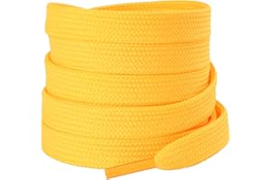 Olukssck Cordones Planos para Zapatillas, [2 Pares] Cordones universales Repuesto para Zapatos para Calzado Deporte y Botas - Anchura 10 mm