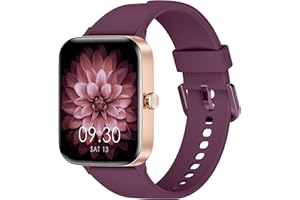 KIUVKAS Smartwatch Uomo Donna, 1.95" Full Touch Screen Smartwatch con Effettua/Risposta Chiamate, Fitness Tracker con Pressione Sanguigna e Monitor Sonno, 140+ Sport Step Counter per Android iOS