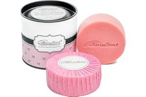 CABRERIZO SOAP Rosa Mosqueta - Jabones Artesanales de Aceite de Rosa Mosqueta 2 x 100 gr. - Estuche con 2 Pastillas de Jabón Natural, Jabón de manos, cuerpo y cara - Skincare soap, Pack Regalo mujer