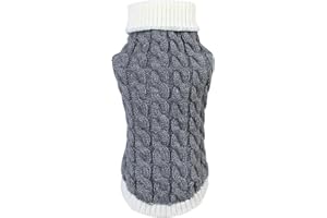 Gojiny Sweter dla psa kamizelka ciepły płaszcz, zwierzę domowe miękkie dzianinowe zimowe swetry z dzianiny płaszcz ubrania stroje dla małych średnich dużych psów