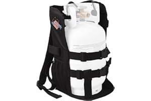 Flame King Propane Tank Backpack Carrier for 5LB or 10LB Cylinder and Weed Torch
