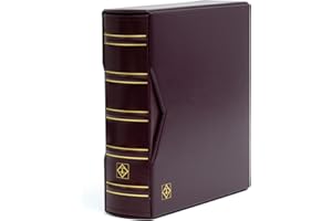 Leuchtturm 319991 Scrapbook per 200 FDC First-Day-Cover o Lettere in C6, incl. Custodia - Rosso