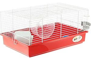 Ferplast Cage pour Hamsters Petits Rongeurs CRICETI 9,Cage Hamster en Plastique, Accessoires Inclus: Roue Hamster, Biberon, Maison Hamster, Mangeoire 46 x 29,5 x h 23 cm.