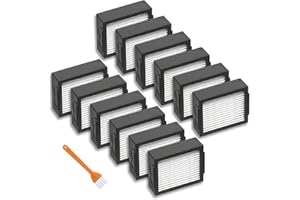 APZOVO 12 Filtro Recambios para iRobot Roomba i7 i7+ i7 Plus /i3 i3+ /i4 i4+ /i6 i6+ /i8 i8+ /E5 /E6 /E7