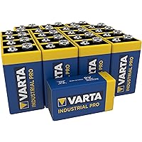 VARTA Industrial Batterie 9V Block Alkaline Batterien 6LR61 - 20er pack