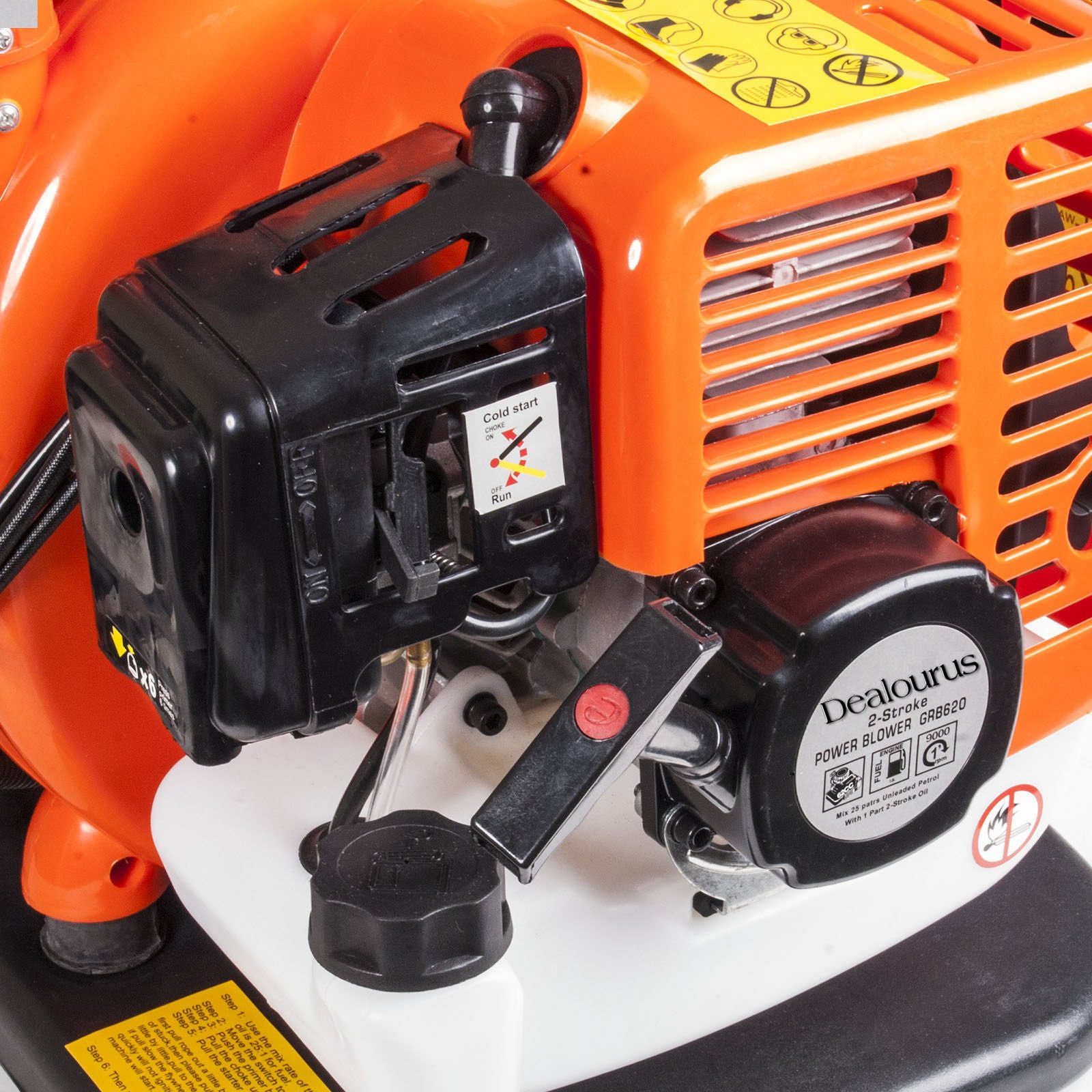 Dealourus 2019 75cc Petrol Backpack Leaf Blower, Extremely Powerful