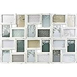 nielsen Accent Photo Frame to fit 24 Photos 4x6", Rustic White Picture Frame, Photo Frame with Protective Plastic Glazing - Rustic White