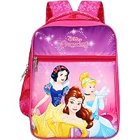 Priority Disney Princess Group 20 litres Pink Polyester Kid's School Bag | Casual Backpack for Girls (Ivory - 25157)