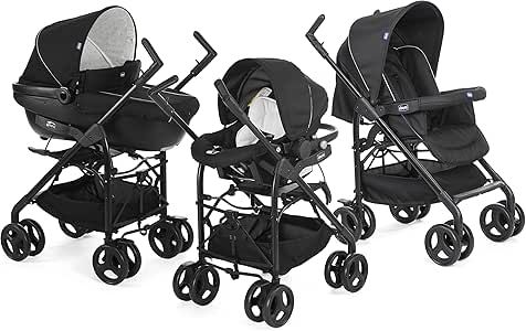 poussette chicco trio living smart noir