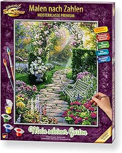 Schipper 609130804 Malen Nach Zahlen Mein Schoner Garten Bilder Malen Fur Erwachsene Inklusive Pinsel Und Acrylfarben 40 X 50 Cm Amazon De Spielzeug