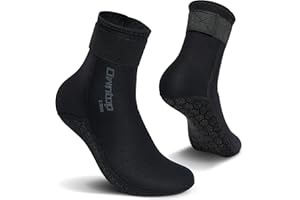 ‎OWNTOP Owntop Neoprensocken, 3mm Neopren Socken für Damen Herren Warm Halten Tauchsocken Schwimmen Socken für Schwimmen, Schnorcheln, Segeln, Surfen Wassersport