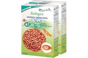 Baby Porridge FLEUR ALPINE|Confezione da 2 Baby Cereali di Grano Saraceno Biologici - Porridge per Deliziose Colazioni|Porridge nutriente senza glutine 4+ mesi senza zuccheri aggiunti|Porzioni 2x7