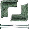 FlexiBorder 2 x 90 Degree Inside Corner Green - Rubber Lawn Edging - Garden Edging for Grass Lawns, Pathways and Flower Borders