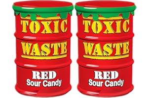 Toxic Waste Red - Caramelos Super Acidos, varios sabores - 2 x 42g - Pack Laborawi