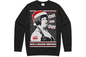 Sanfran Clothing Oh Oh Oh Merry Christmas Top Funny Nessa Ruth Gavin Welsh Wales British TV Comedy Special Jumper Sweater Sweatshirt