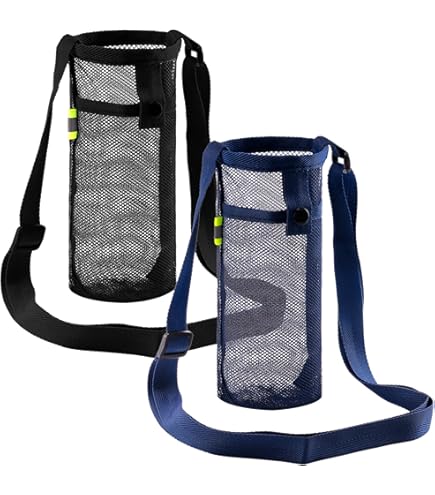 BASSDASH Water Bottle Pouch With Molle Straps Belt Clip Carabiner