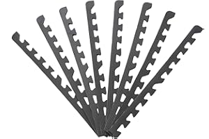 ‎SPORTTREND 24 Sporttrend 24® 8X Randstücke für Schutzmatten (60x60 cm) in schwarz und weiteren Farben | Bodenschutzmatte, Unterlegmatte für Fitnessgeräte, Sportgeräte