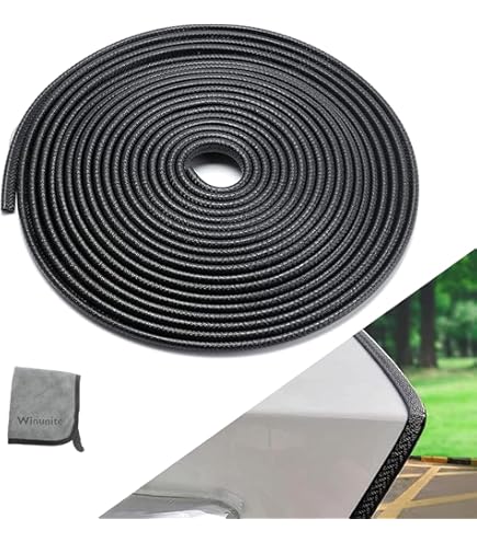 MYFAMIREA 66Ft(20.2M) Long Car Door Edge Guards, U Shape Edge Trim Rubber Seal Protector Car Door Protection Anti-Collision Rubber Clips Easy To Cut No Need Adhesive Fit For Most Vehicles| Grey, Door