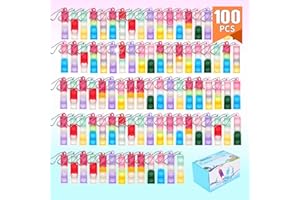 OGNI ORA 100 PCS Mini Portachiavi, Giocattoli Pop Fidget It, Gadget Compleanno per Bambini, Gioco Pop Fidget Squeeze, Giocattoli Sensoriali Multicolori Silicone per Bambini e Adulti