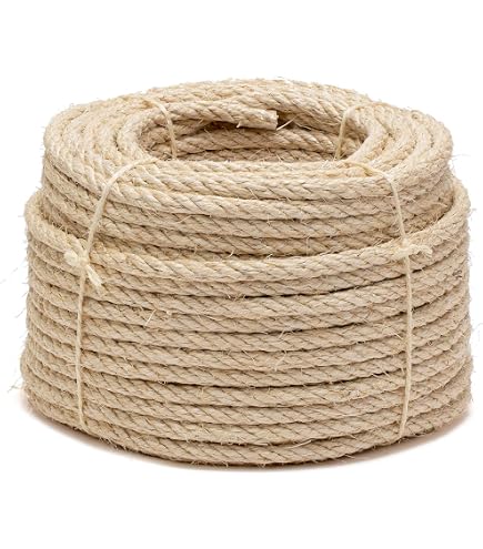 VidaXL Corde En Sisal 100% Naturelle – 3 Mm X 1000 M, Résistante Et Polyvalente