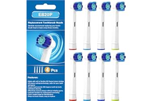 Ersättande tandborsthuvuden för Oral B Braun | 8 st Professionella elektriska tandborsthuvuden kompatibla med Oral B ersättni