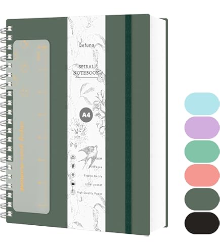 paper&you® Notitieboek gelinieerd A4 met elastiek Blattgold 156 pagina's, 78 vellen -dagboek, schetsboek - duurzaam & klimaatvriendelijk