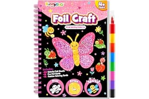 FUNNYB&G Foil Art per bambini Arte e attività artigianale: giocattoli da viaggio creativi per attività fai da te, kit fai da te per bambini | regalo ragazza 4 5 6 7 8 9 anni (Insetto)