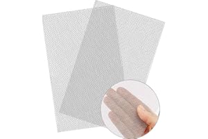 RUOVXWU 2 PCS Stainless Steel Woven Wire 20 Mesh Metal Mesh Sheet Rodent Control Insect Mesh Pest Proofing Mesh Sheet Drain Cover Fine Wire Mesh for Windows, Door, Filter, 12 x 8 Inches (300X 210mm)