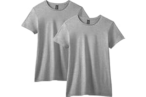 GILDAN Koszulka damski Fitted Cotton T-Shirt, 2-Pack