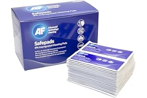 AF Safepads Large Lint Free IPA 99.7% Isopropyl Alcohol Cleaning Wipe Pads (22 x 12cm Each). 100 x thermal paste cleaning wipes.