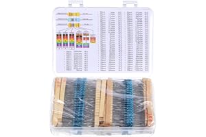 TATUO 1460 Pieces Resistor Kit 73 Values 1%, 1 Ohm 1 M Ohm Metal Film Resistors Assortment for DIY and Experiments