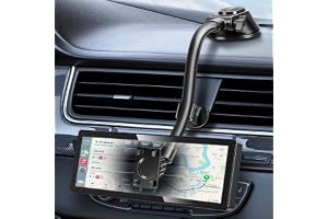 EEEKit sugkoppsfäste för bil för CarPlay-skärm, 360° roterande Gooseneck Carplay-displayhållare, fäste för vindruta/instrumen