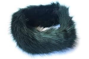 KGM Accessories designer Faux Fur head band (Dark Green), 10 cm wide