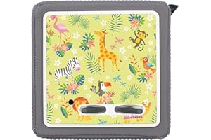 yabaduu Schutzfolie Schutzcover für Toniebox passgenau selbstklebend kindgerecht Folie Zubehör für Kinder Spielzeug (Y031-20 Afrikas Tiere, Ohne Wunschname)