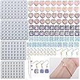 Bekecidi 204Pcs Silicone Alphabet Resin Moulds Kit - Letter Silicone Molds Jewelry Making Set Epoxy Resin Casting Molds DIY Letter Bracelets Earrings Pendant Hanging Ornaments Resin Craft Kits