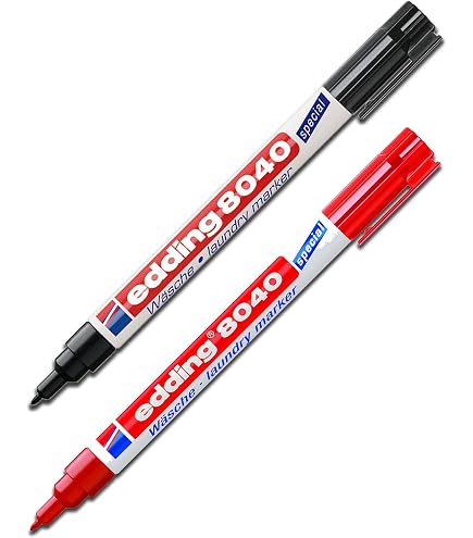 Edding 8408 Schuhmarker-Set – Schwarzer Stift Mit 10 Etikettenpaaren | 0,75 Mm Rundfeder | Zum Beschriften Von Schuhen