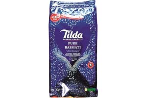 Tilda Glutenfri ren enkel matlagning basmatiris för indiska curry, Biriyani och pilaffat, 10 kg