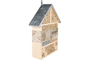 Windhager Hotel per insetti "Colony" - casetta per Insetti, casa degli insetti, albergo per insetti - Casetta insetti per api, coccinelle, farfalle - Hotel per api da appendere