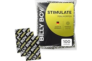 ‎BILLY BOY BILLY BOY Kondome Stimulate 100er | 52 mm | mit Perlnoppen in Original Passform | (1x100 Stück)