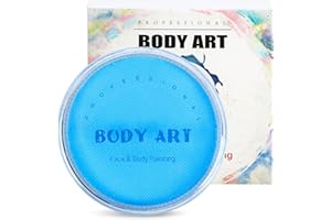 FLYISH DIRECT Maquillage Enfants, (30g/1oz), Maquillage Halloween pour Visage, Maquillage Carnaval Enfants, Professionnel peinture visage à base d'ea , Pour les peaux sensibles , Bleu