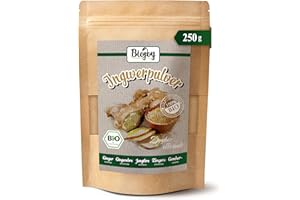 Biojoy Poudre de Gingembre BIO (250 g), Racine de Gingembre moulu (Zingiber officinale)