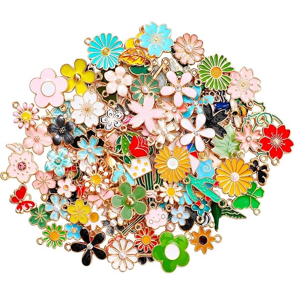 40 Strijkhangers In 4 Stijlen – Roze, Emaille, Zinklegering, Voor Ketting, Armband En Oorbellen, DIY-sieraden Set