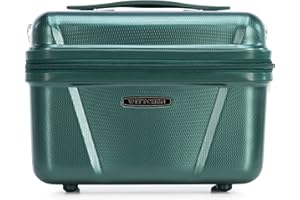 WITTCHEN Explorer Line walizka podróżna, bagaż podręczny, bagaż kabinowy, twarda obudowa z poliwęglanu, z 4 podwójnymi kółkami, zamek szyfrowy, uchwyt teleskopowy, Explorer Line, zielony,