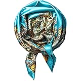 Foulard da donna in raso quadrato di seta, per dormire