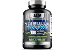 Iron Labs Nutrition, Tribulus Terrestris - Tribulus Terrestris Capsules - 6000mg Tribulus Equivalent per Serving - High Strength 20:1 Extract - 95% Saponins (180 Vegetarian Capsules)