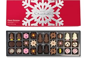Hotel Chocolat - The Classic Christmas Sleekster - 28 Classic And Christmas Chocolates, 320g - Chocolate Box - Christmas Gifts