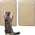 Nobleza 2PCS Cat Scratching Mat Natural Sisal Cat Scratch Mat Self-Adhesive Cat Scratching Pad Anti Cat Scratch Furniture Protector Cat Sofa Protector Cat Kitten Scratch Pad Beige 16.54x12.6in/42x32cm
