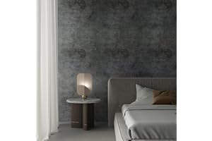 TOTIO Papel Tapiz Autoadhesivo Gris Oscuro 40CMx9M Textura de Cemento de Hormigón 3D Engrosado Mate Vinilo Impermeable Pegatinas de Muebles Pegatinas de Pared DIY Mural de Estilo Industrial Gris