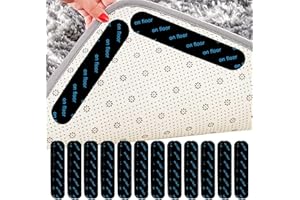 ADMYGO Rug Gripper 24 PCS, Reusable & Anti-Slip Rug Grippers For Laminate Floor and Wooden Floors, Washable Anti Slip Underlay Stickers, Carpet Grippers, Gripper Laminate, Carpet Stickers