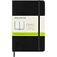 Moleskine Classic Notebook, Taccuino con Pagine Bianche, Copertina Morbida e Chiusura ad Elastico, Formato Pocket 9 x 14 cm, 